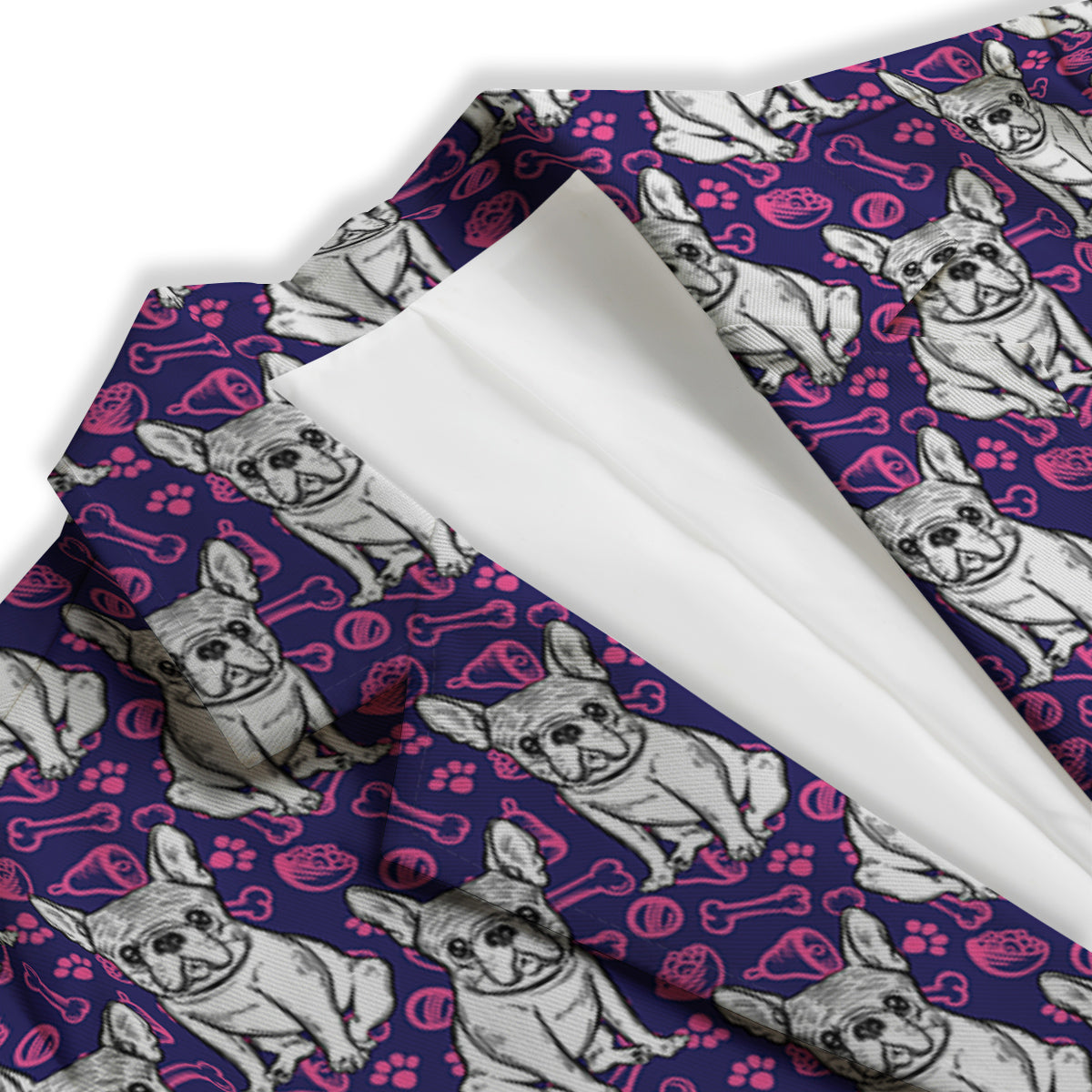 English Bulldog Cute Print Pattern Women's Blazer-grizzshop