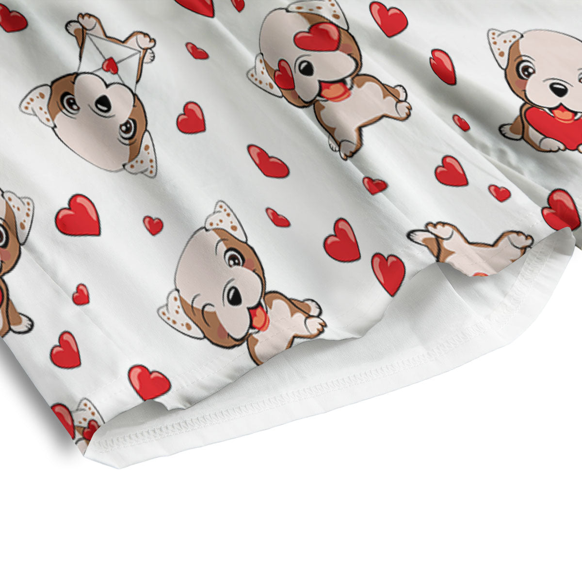 English Bulldog Lovely Print Pattern Men's Athletic Shorts