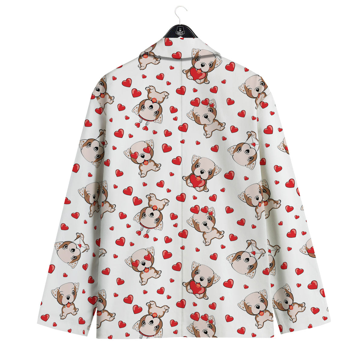 English Bulldog Lovely Print Pattern Men's Sport Coat-grizzshop