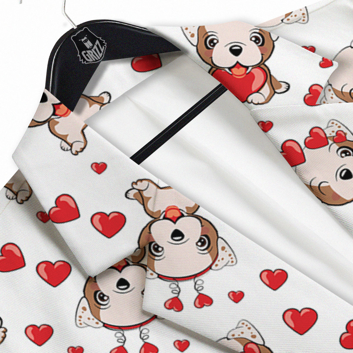 English Bulldog Lovely Print Pattern Men's Sport Coat-grizzshop