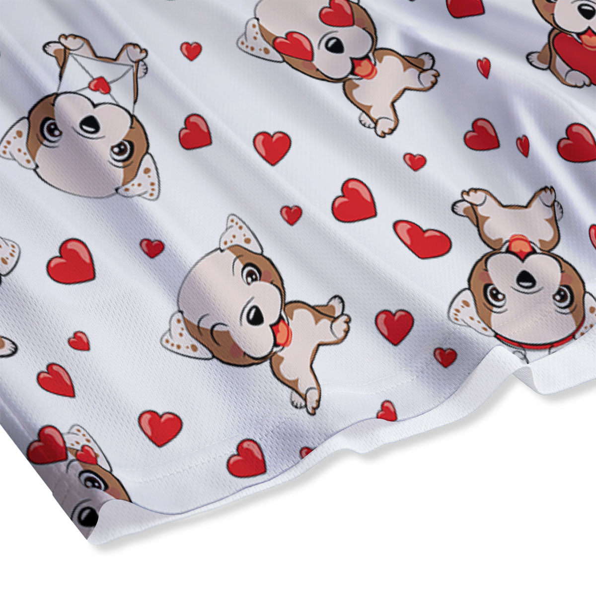 English Bulldog Lovely Print Pattern Mesh Shorts