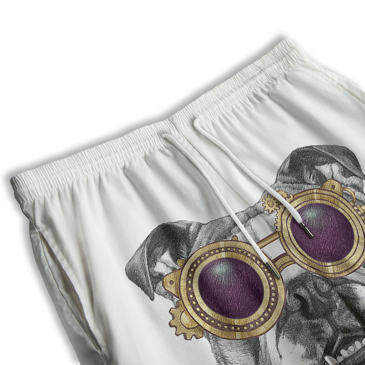 Fat Tuesday Zigzag Mardi Gras Print Men's Athletic Shorts