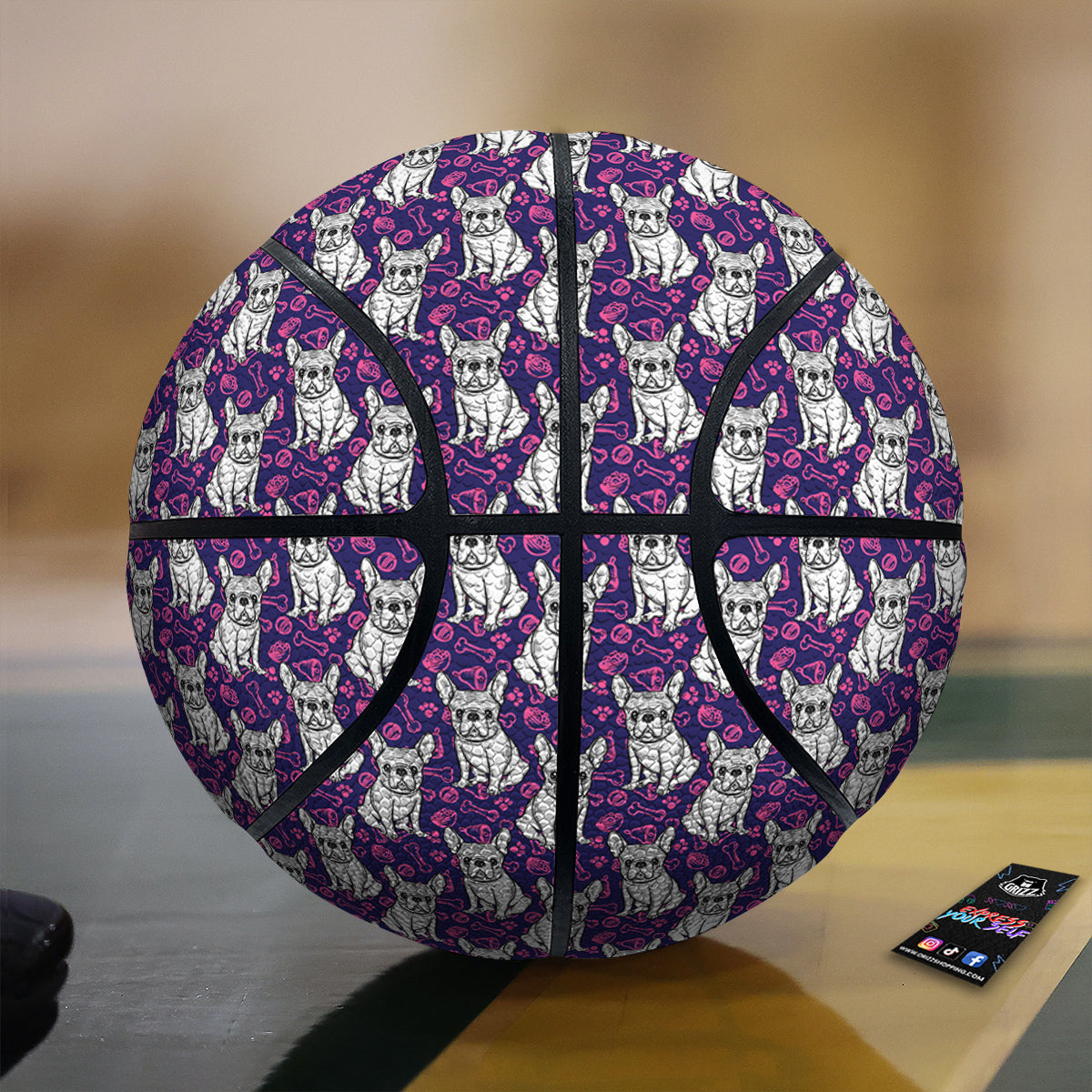 Fat Tuesday Mardi Gras Pattern Basketball