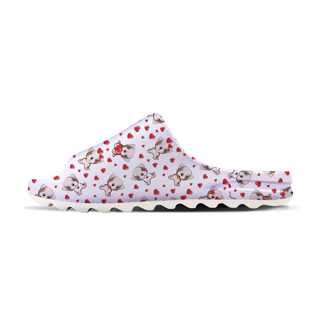 English Bulldog Lovely Print Pattern Sandals-grizzshop