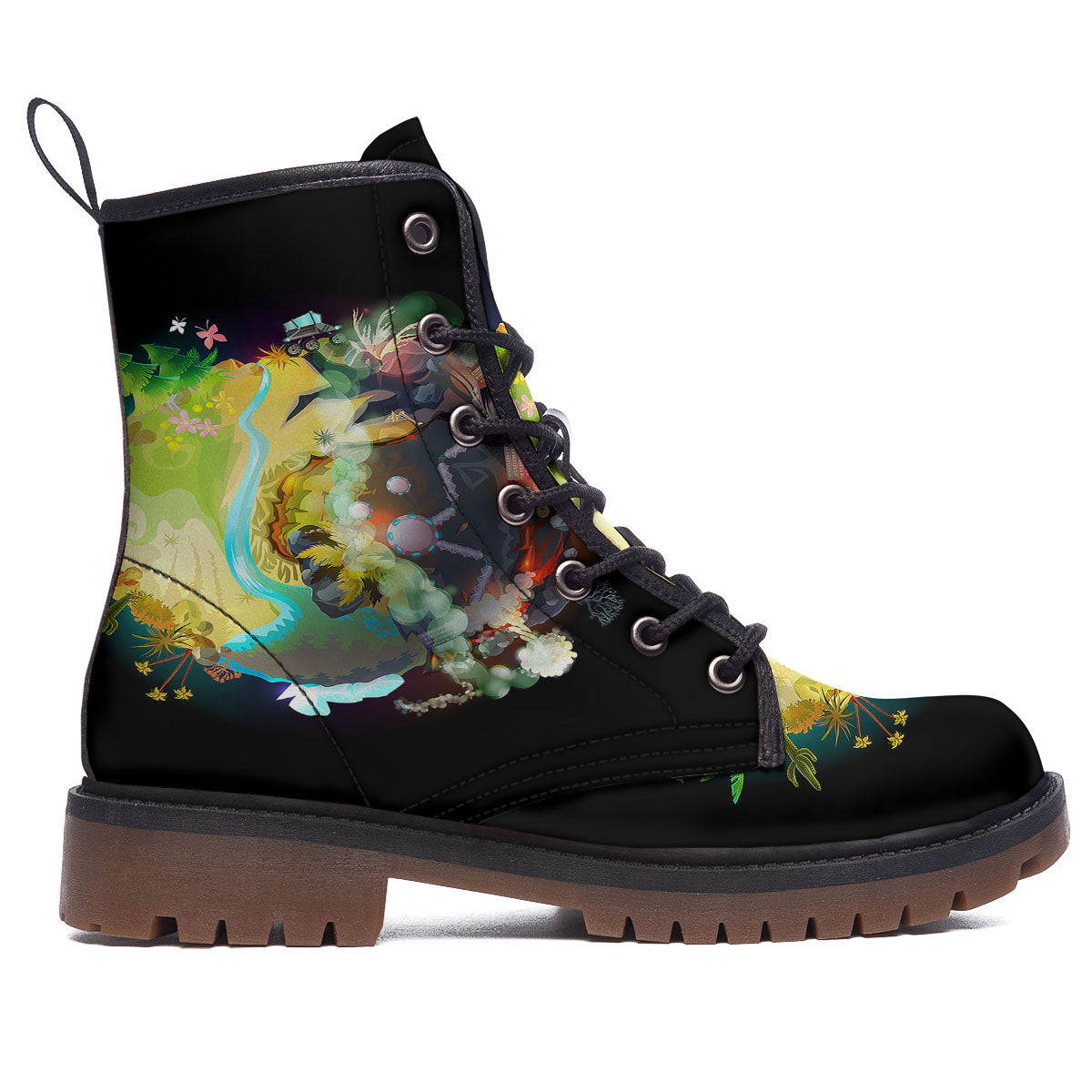 Environmental Destruction Print Work Boots-grizzshop