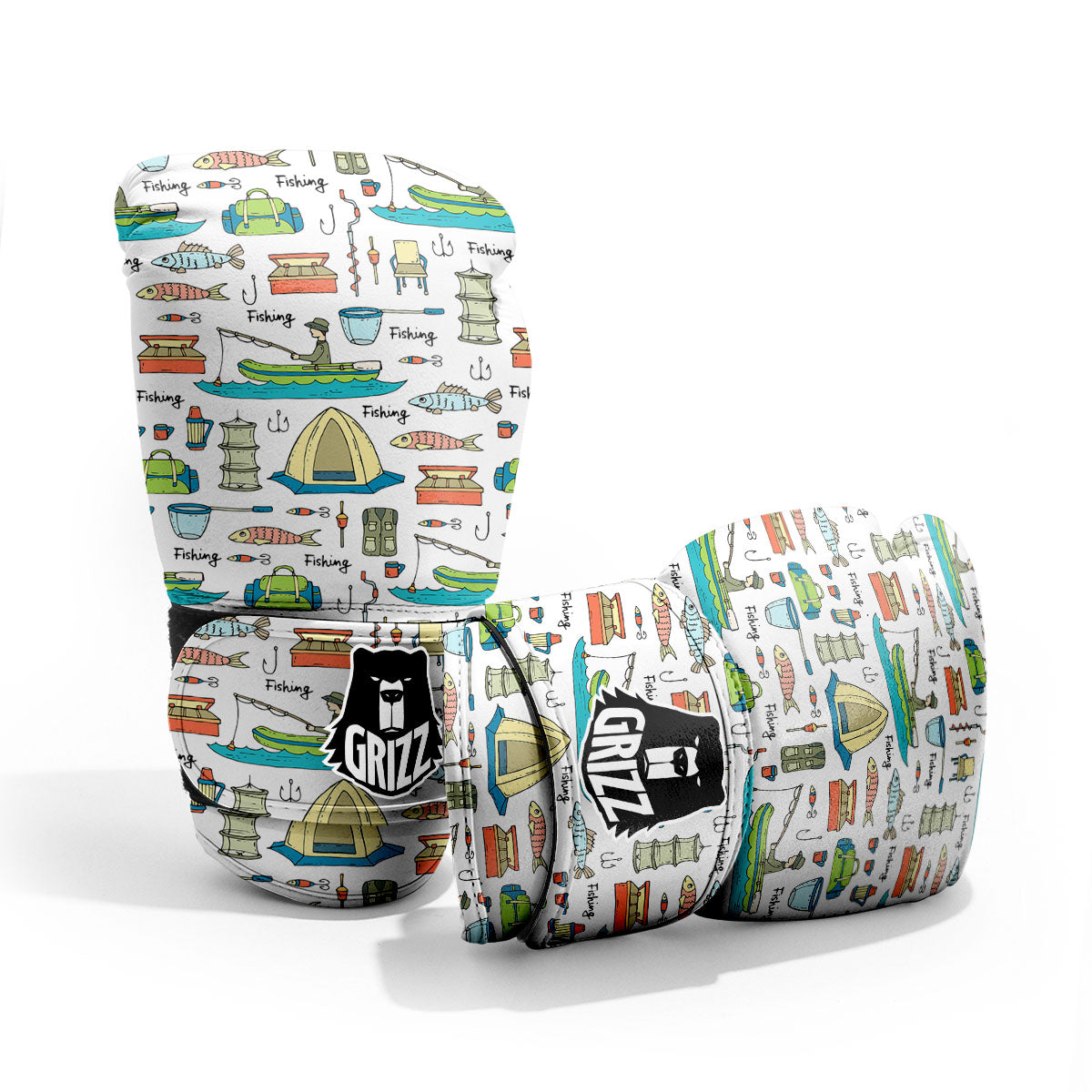 Equipment Fishing Print Pattern Pro Boxing Glove