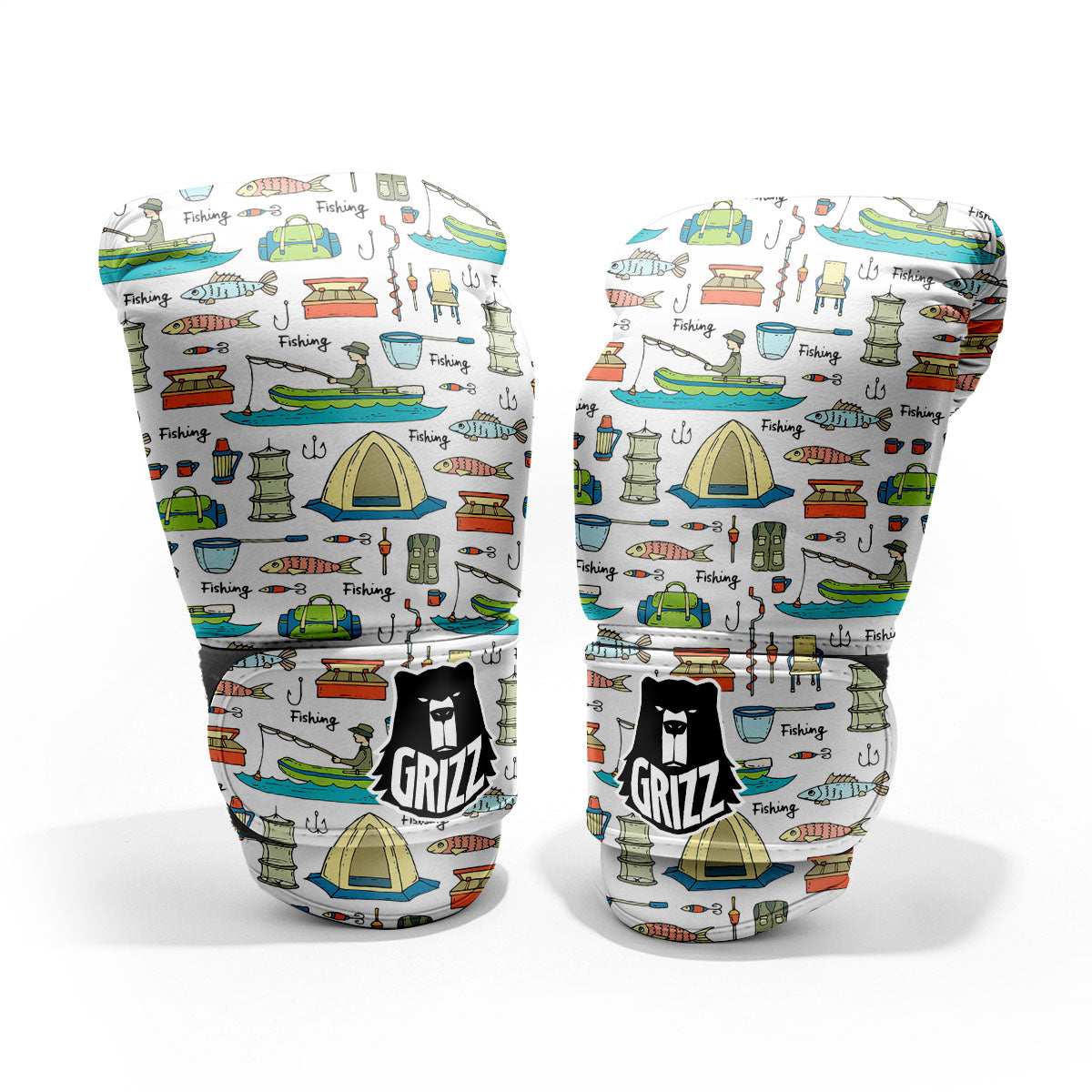 Equipment Fishing Print Pattern Pro Boxing Glove