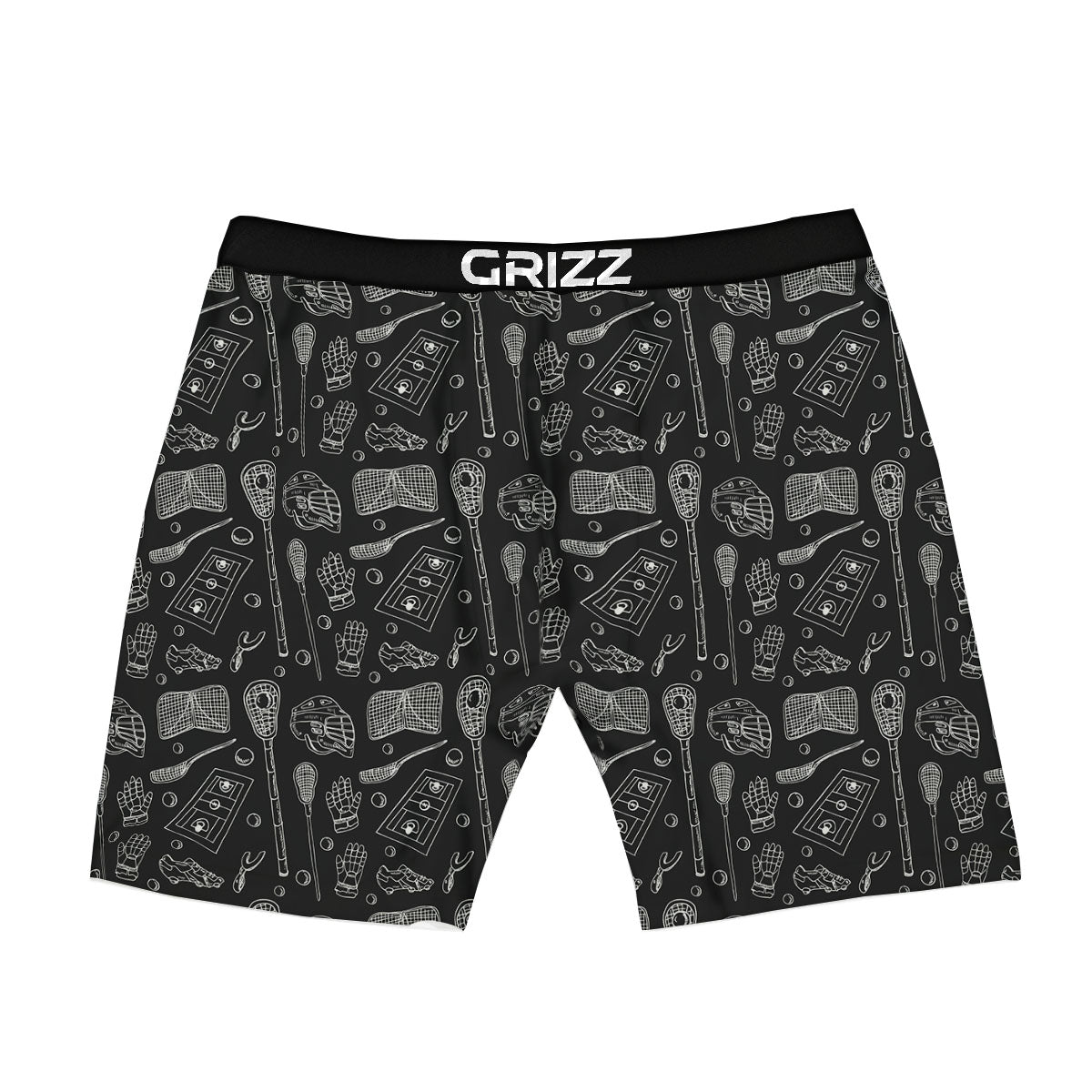 Equipment Lacrosse Print Pattern Boxer Briefs-grizzshop