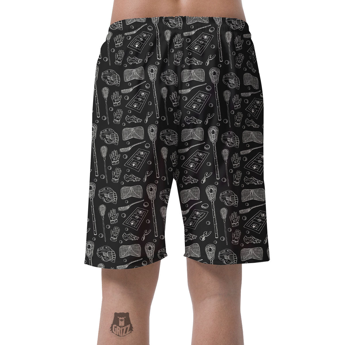 Equipment Lacrosse Print Pattern Men's Shorts-grizzshop