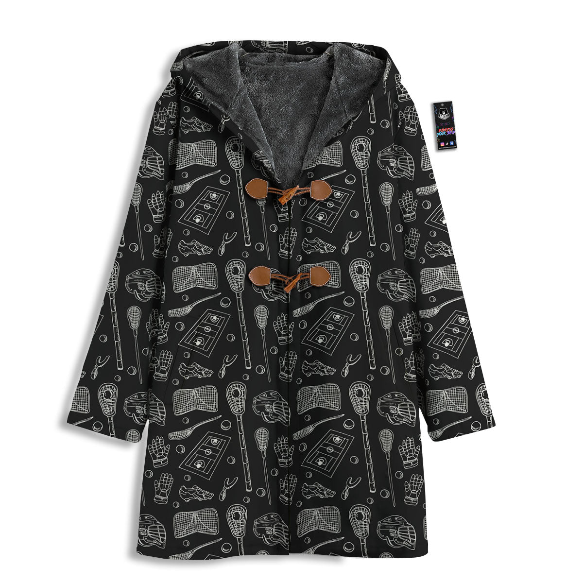 Equipment Lacrosse Print Pattern Men's Windbreaker Jacket-grizzshop