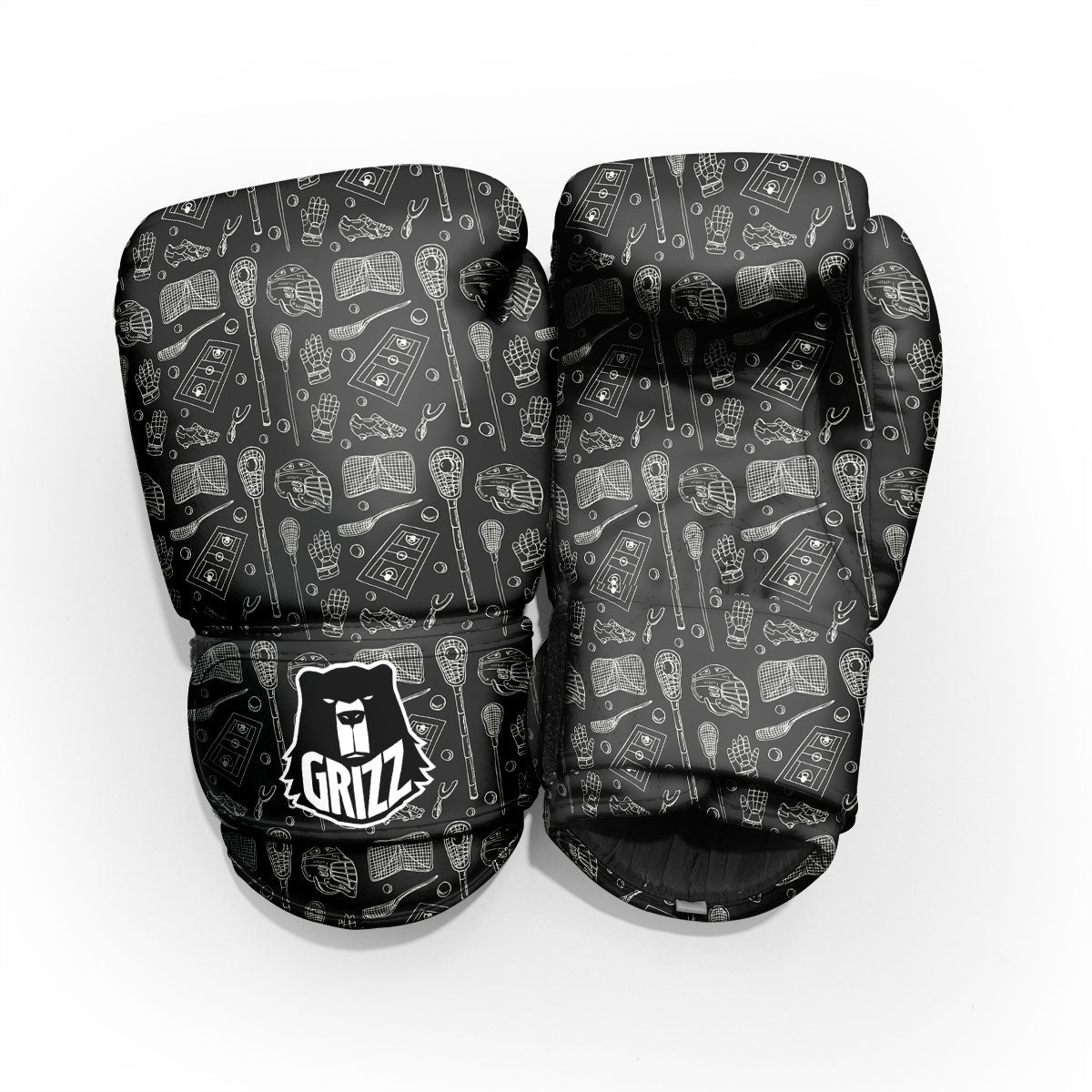 Equipment Lacrosse Print Pattern Pro Boxing Glove