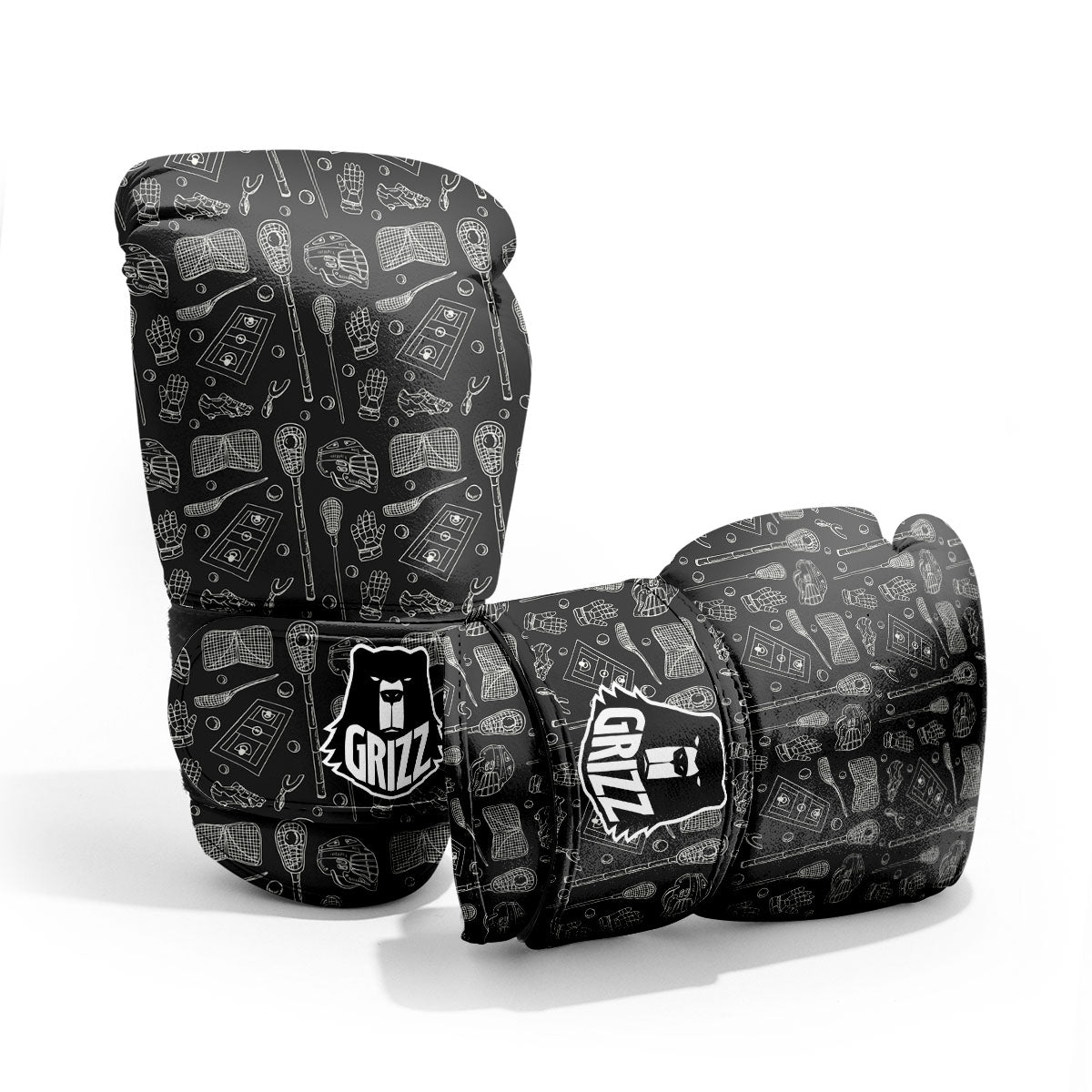 Equipment Lacrosse Print Pattern Pro Boxing Glove