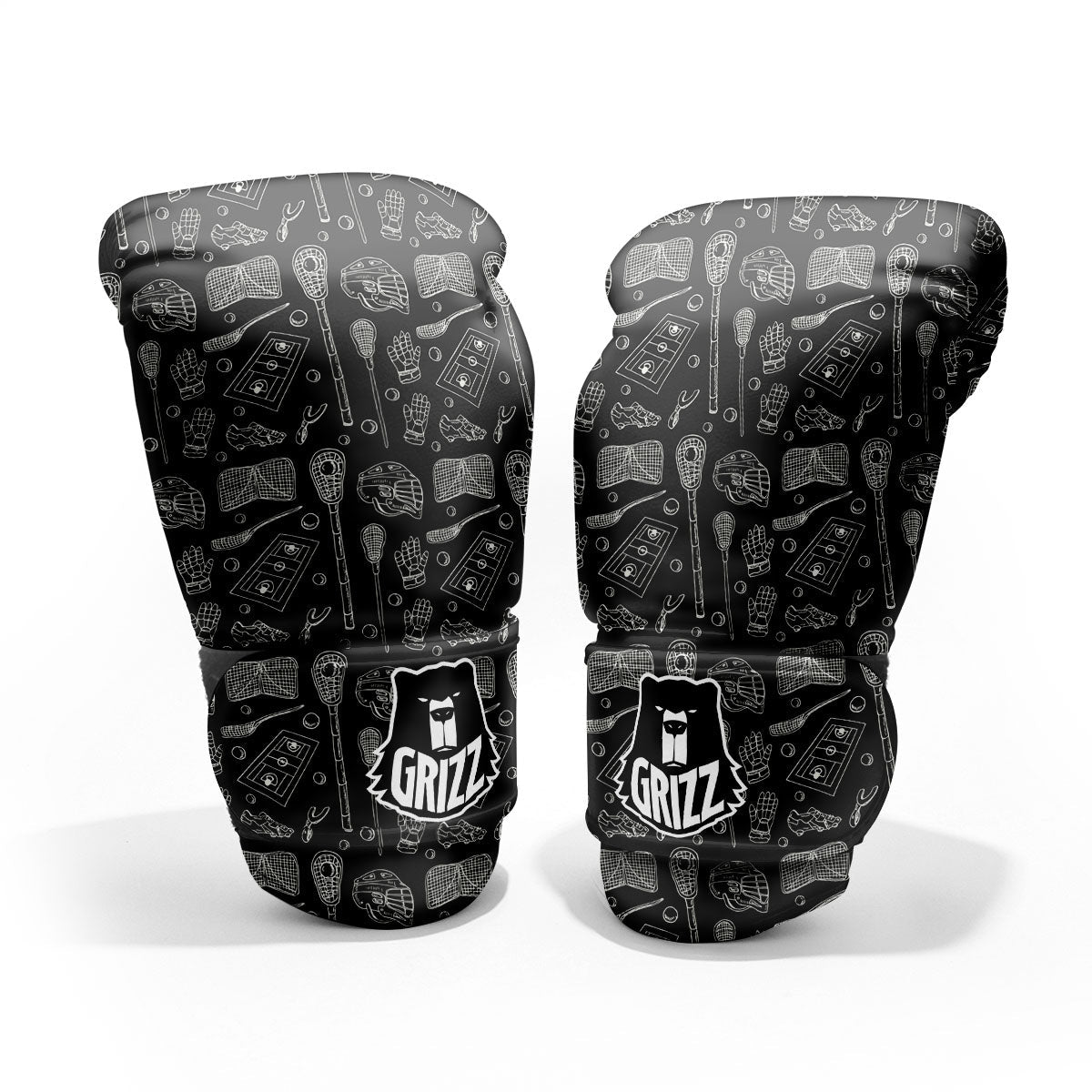 Equipment Lacrosse Print Pattern Pro Boxing Glove