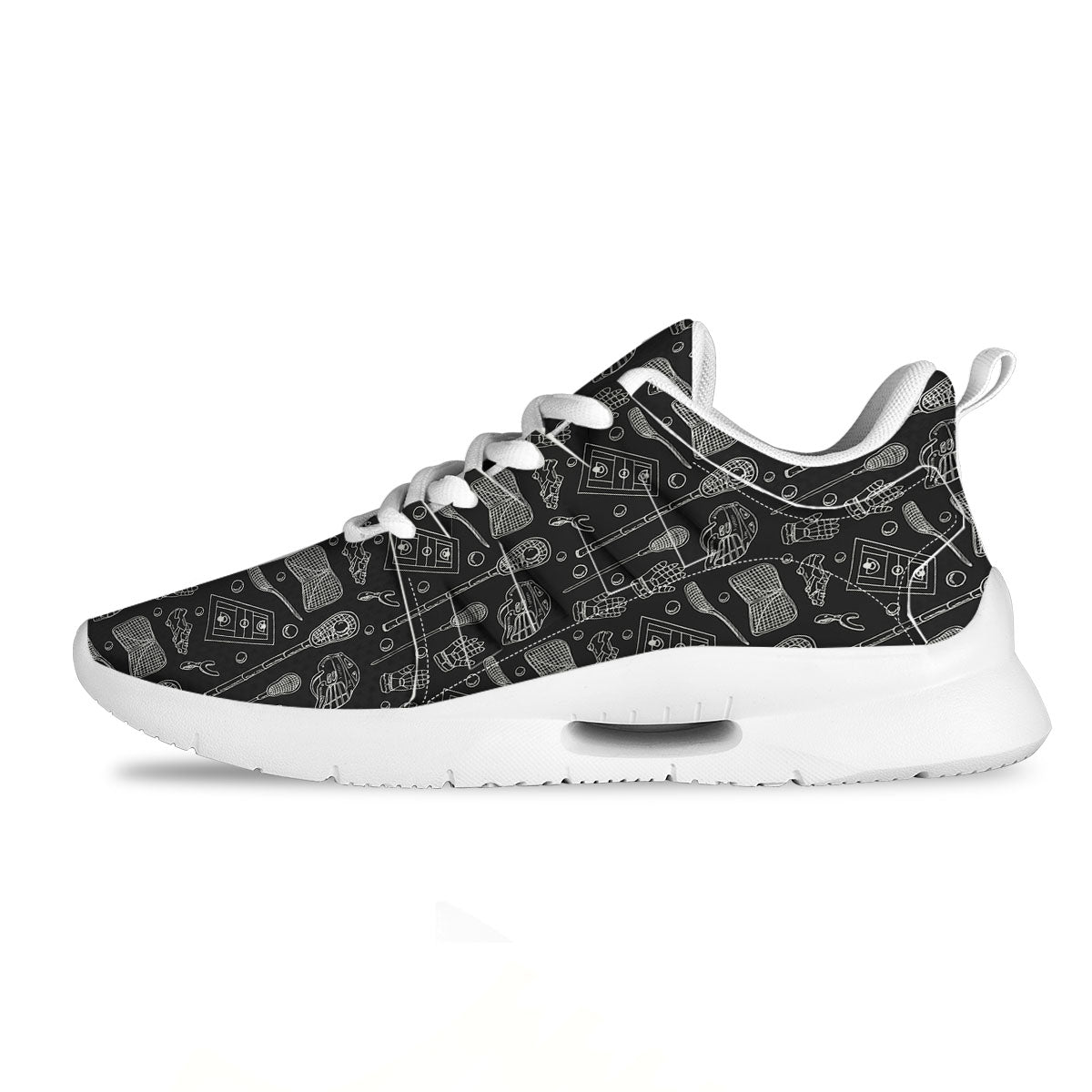 Equipment Lacrosse Print Pattern Tennis Shoes-grizzshop