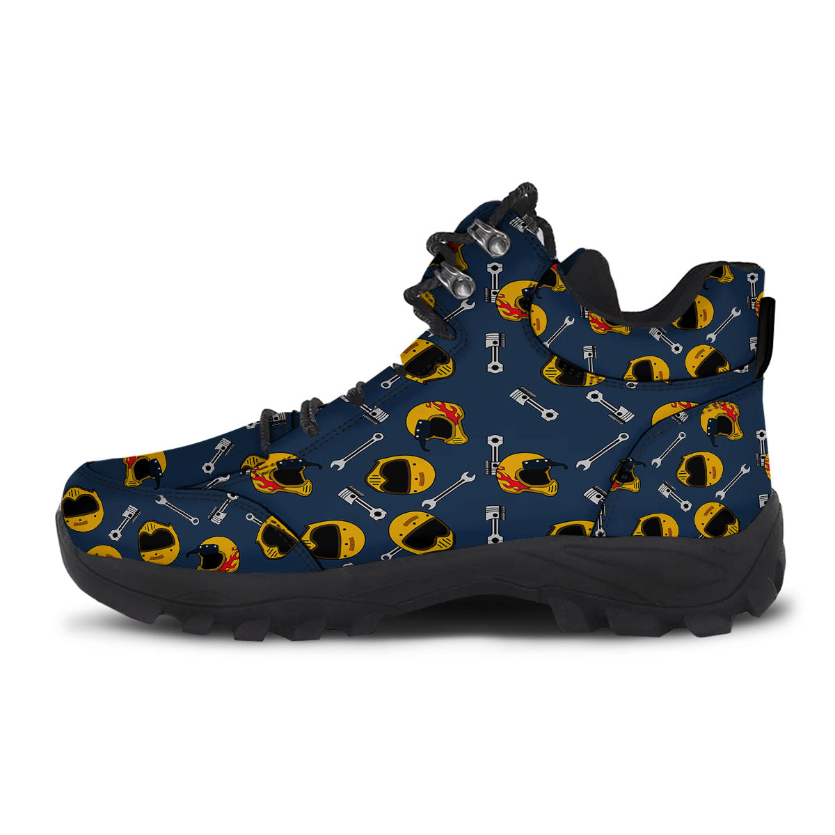 Equipment Motorcycle Print Pattern Hiking Shoes-grizzshop