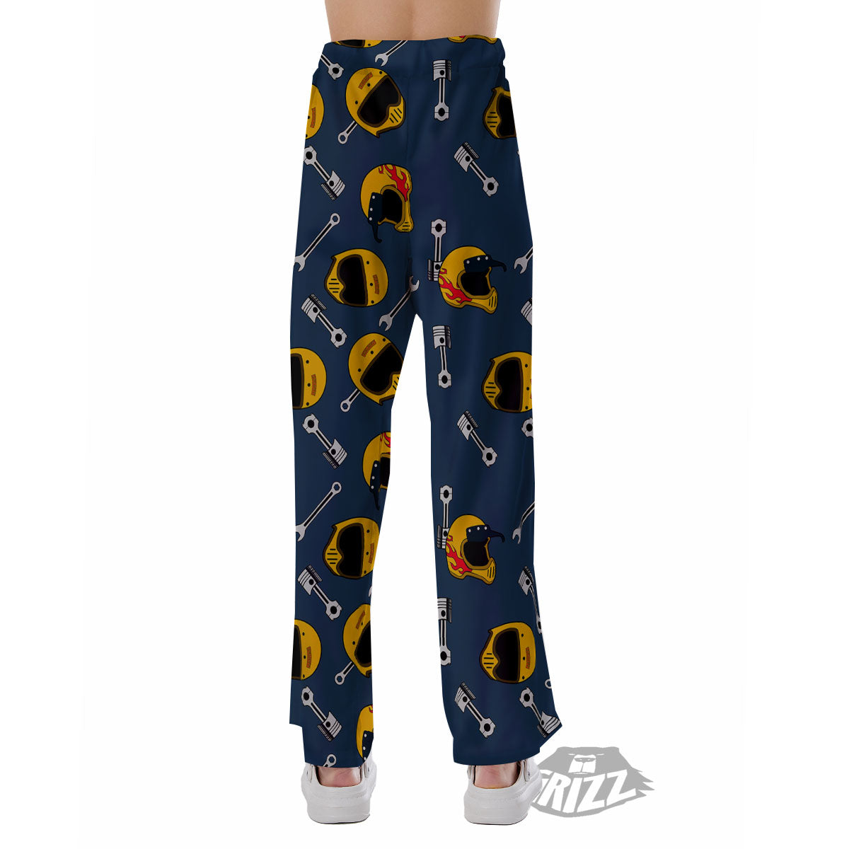 Equipment Motorcycle Print Pattern Pajama Pants-grizzshop