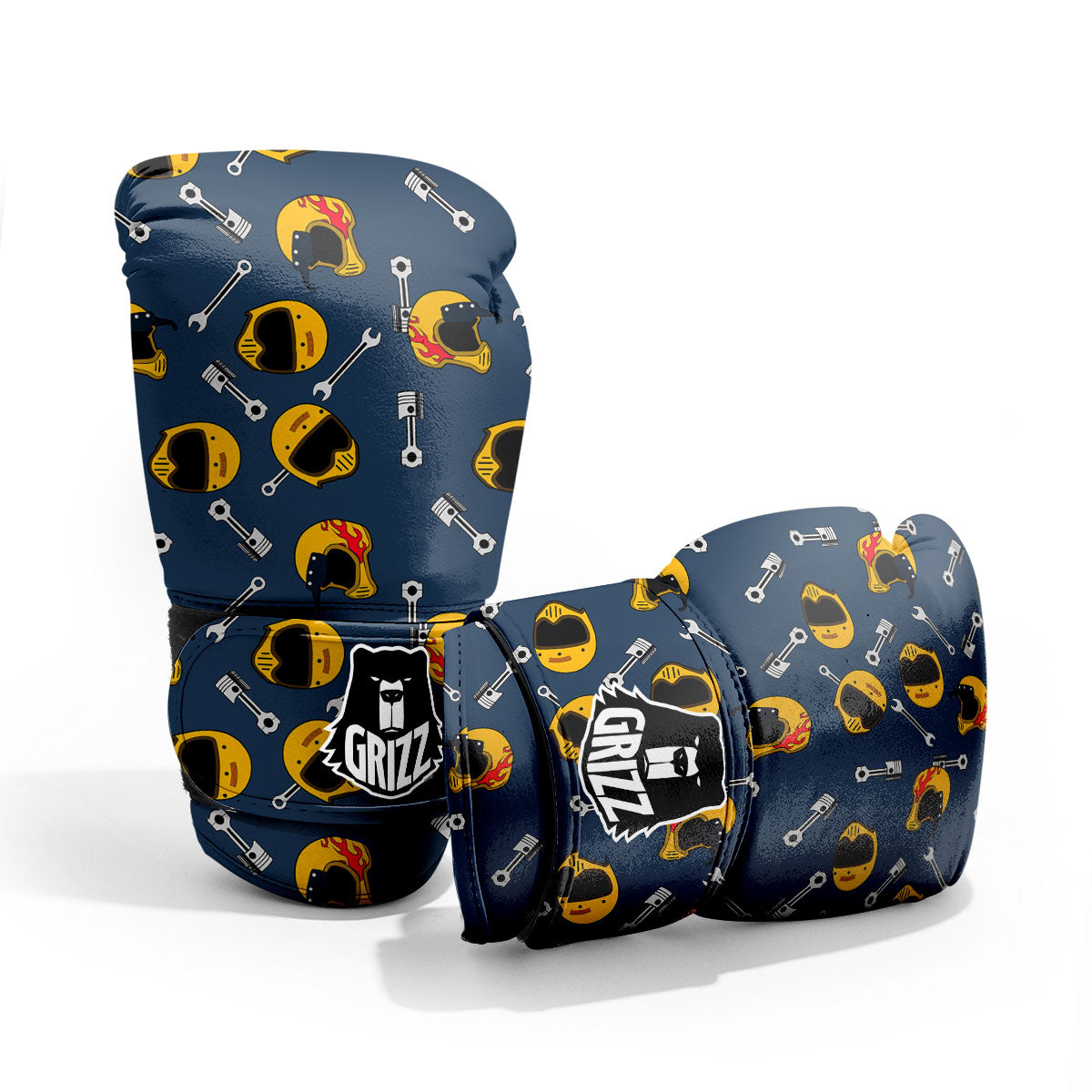 Equipment Motorcycle Print Pattern Pro Boxing Glove