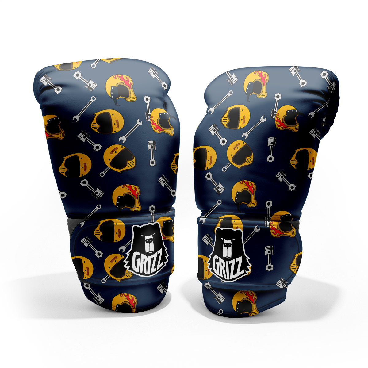 Equipment Motorcycle Print Pattern Pro Boxing Glove