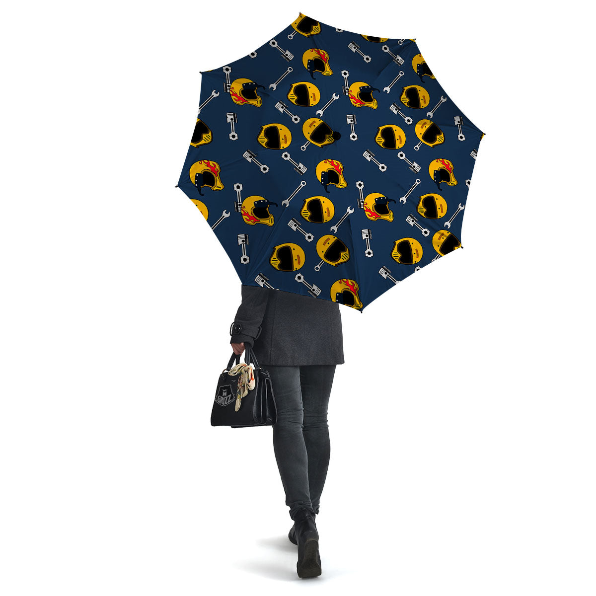 Equipment Motorcycle Print Pattern Umbrella-grizzshop