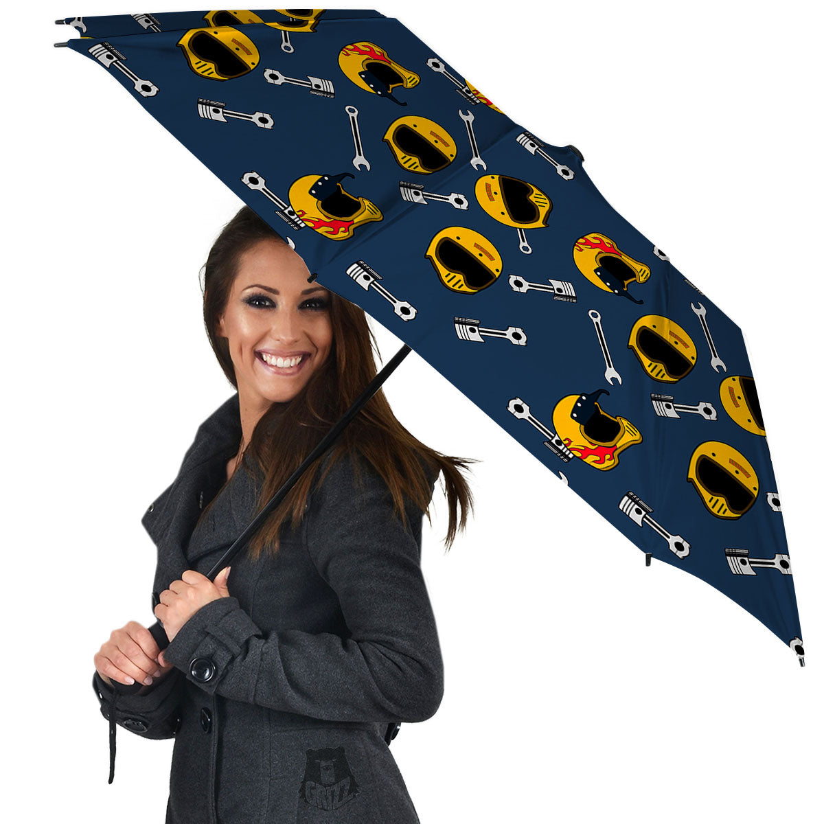Equipment Motorcycle Print Pattern Umbrella-grizzshop