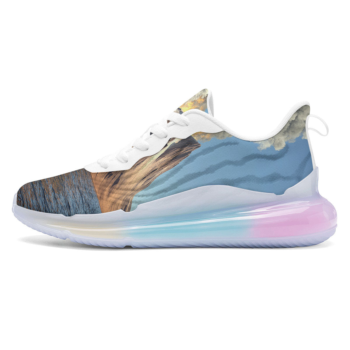 Eruption Volcano Print Running Sneakers-grizzshop