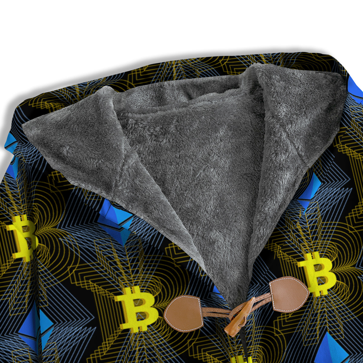 Ethereum And Bitcoin Print Pattern Men's Windbreaker Jacket-grizzshop