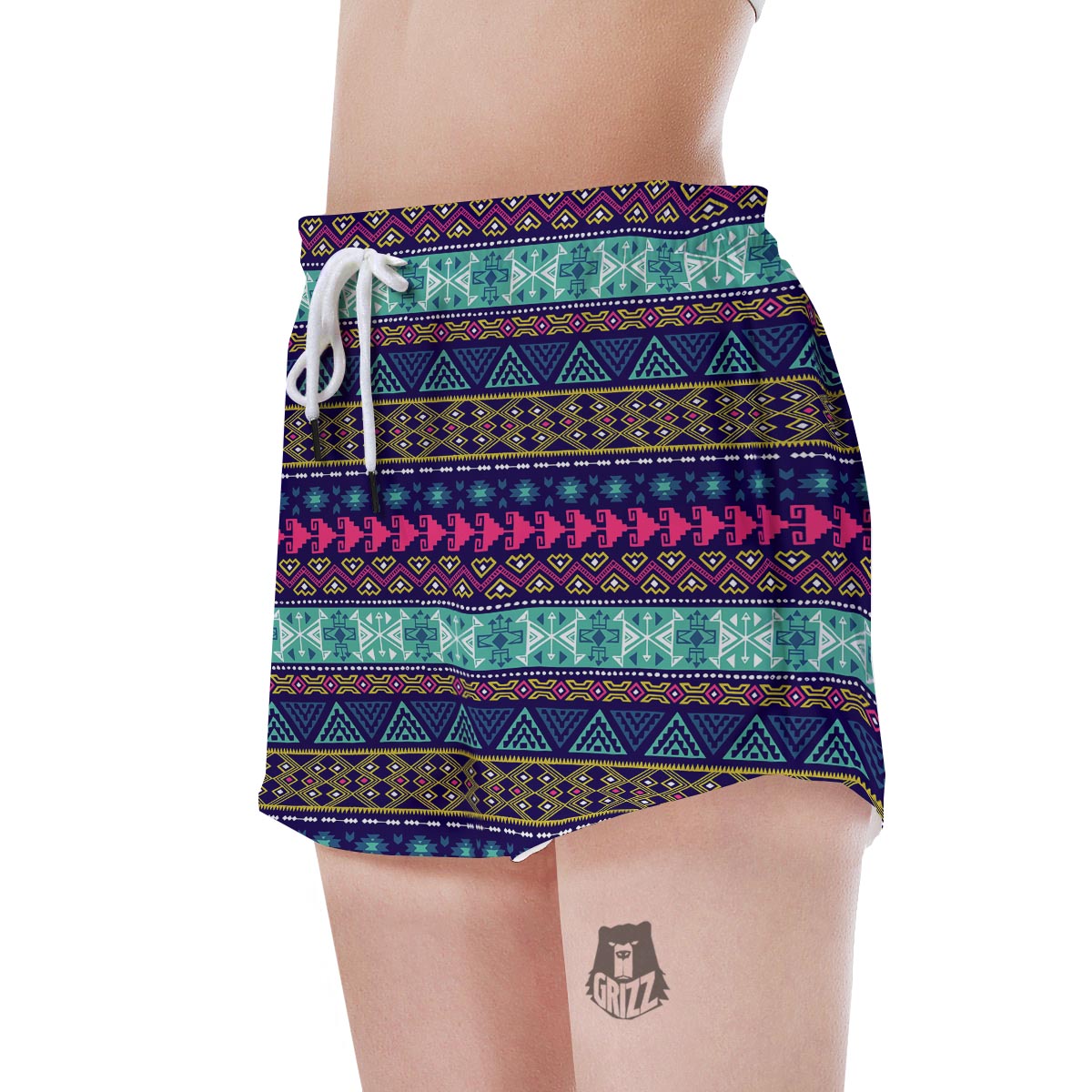 Ethic Aztec Print Women's Shorts-grizzshop
