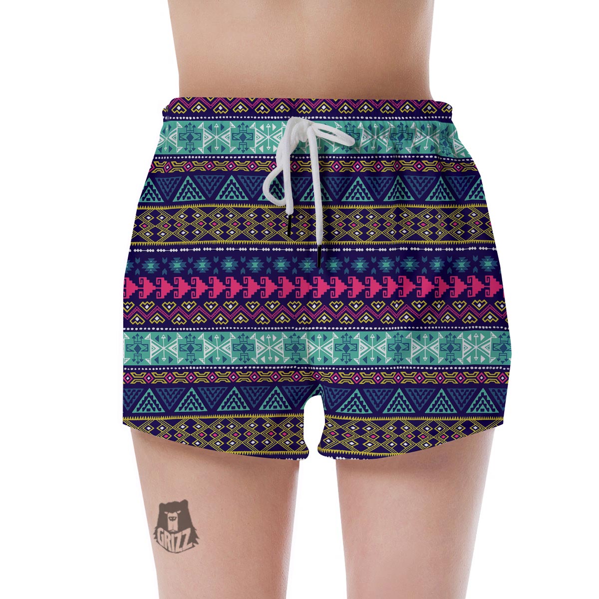 Ethic Aztec Print Women's Shorts-grizzshop