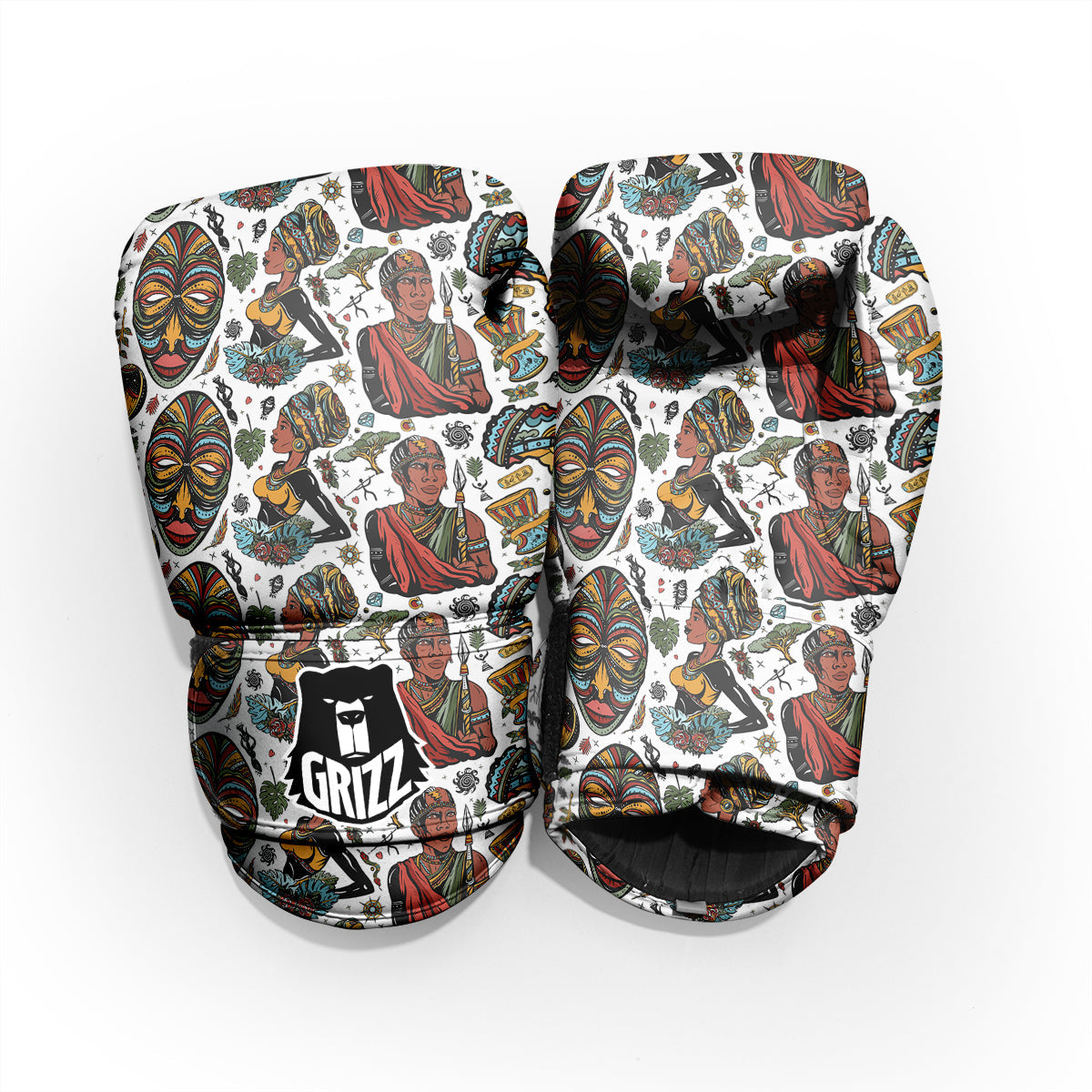 Ethnic Afro African Print Pattern Pro Boxing Glove