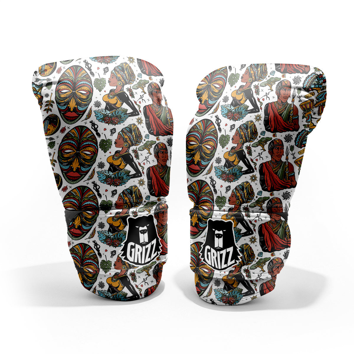 Ethnic Afro African Print Pattern Pro Boxing Glove