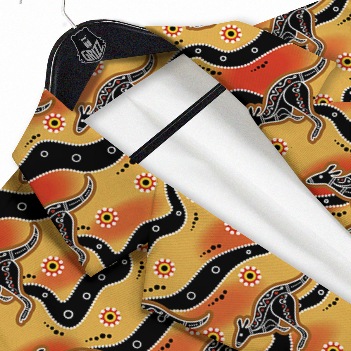 Ethnic Australian Print Pattern Men's Sport Coat-grizzshop