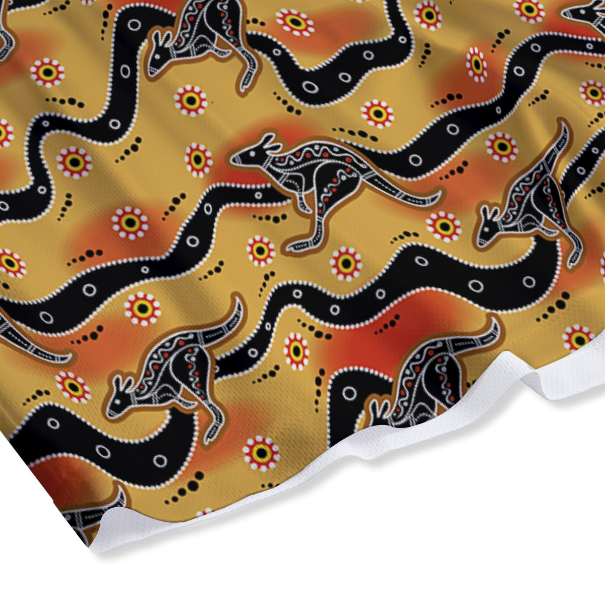 Fresh Leaf Tropical Print Mesh Shorts