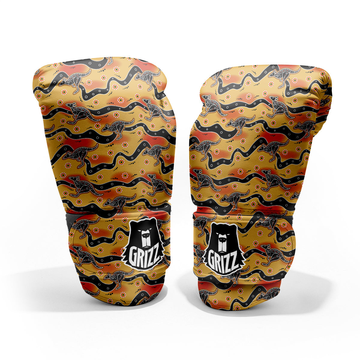 Ethnic Australian Print Pattern Pro Boxing Glove