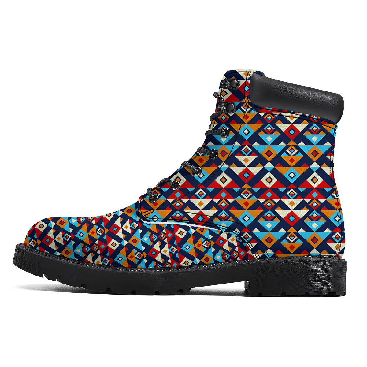 Ethnic Boho Colorful Print Pattern Boots-grizzshop