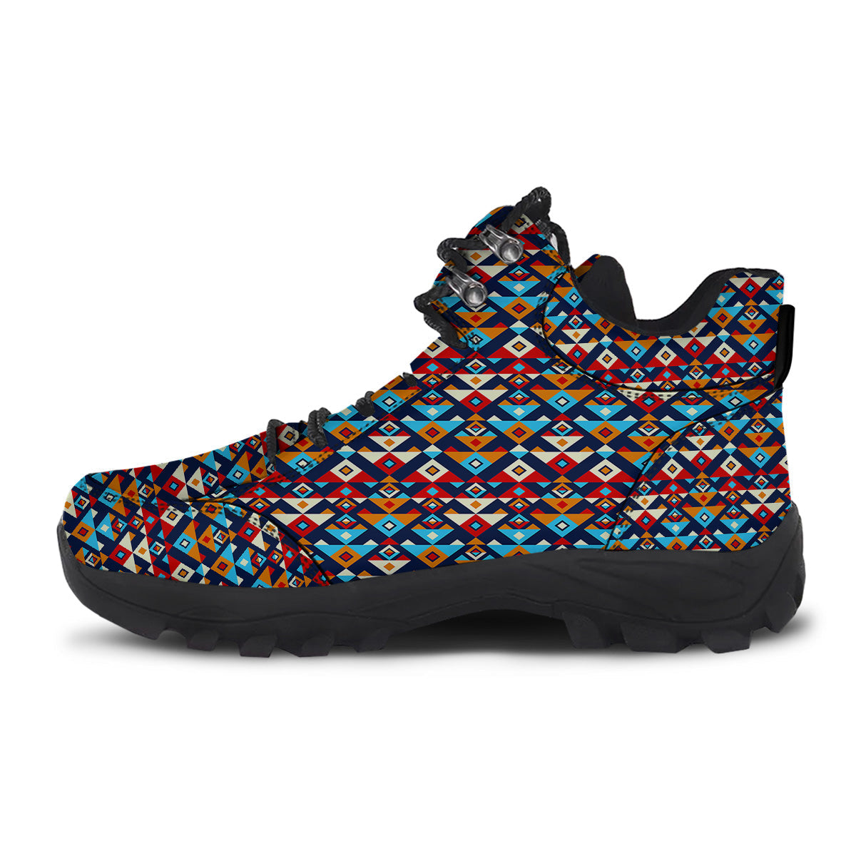 Ethnic Boho Colorful Print Pattern Hiking Shoes-grizzshop