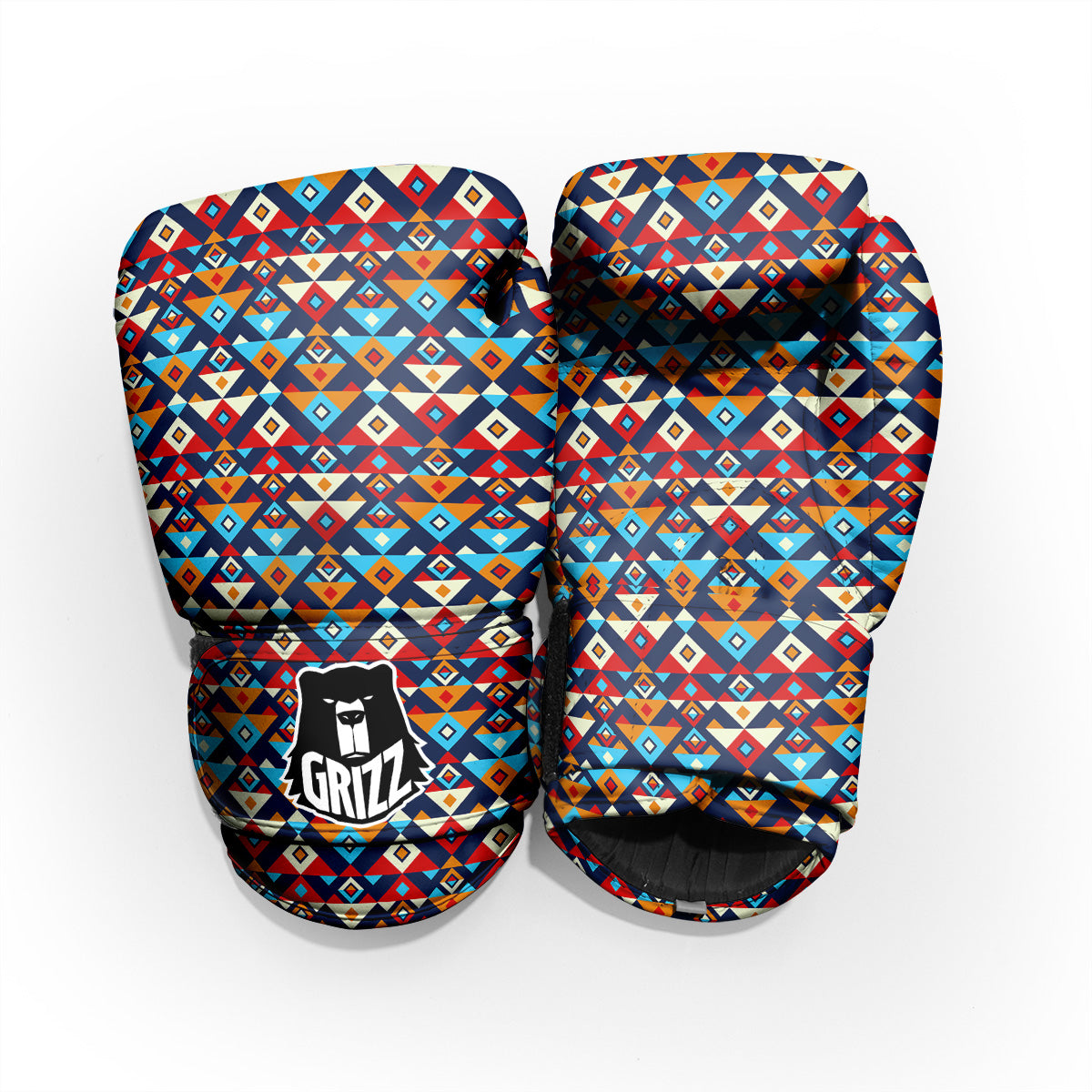 Ethnic Boho Colorful Print Pattern Pro Boxing Glove