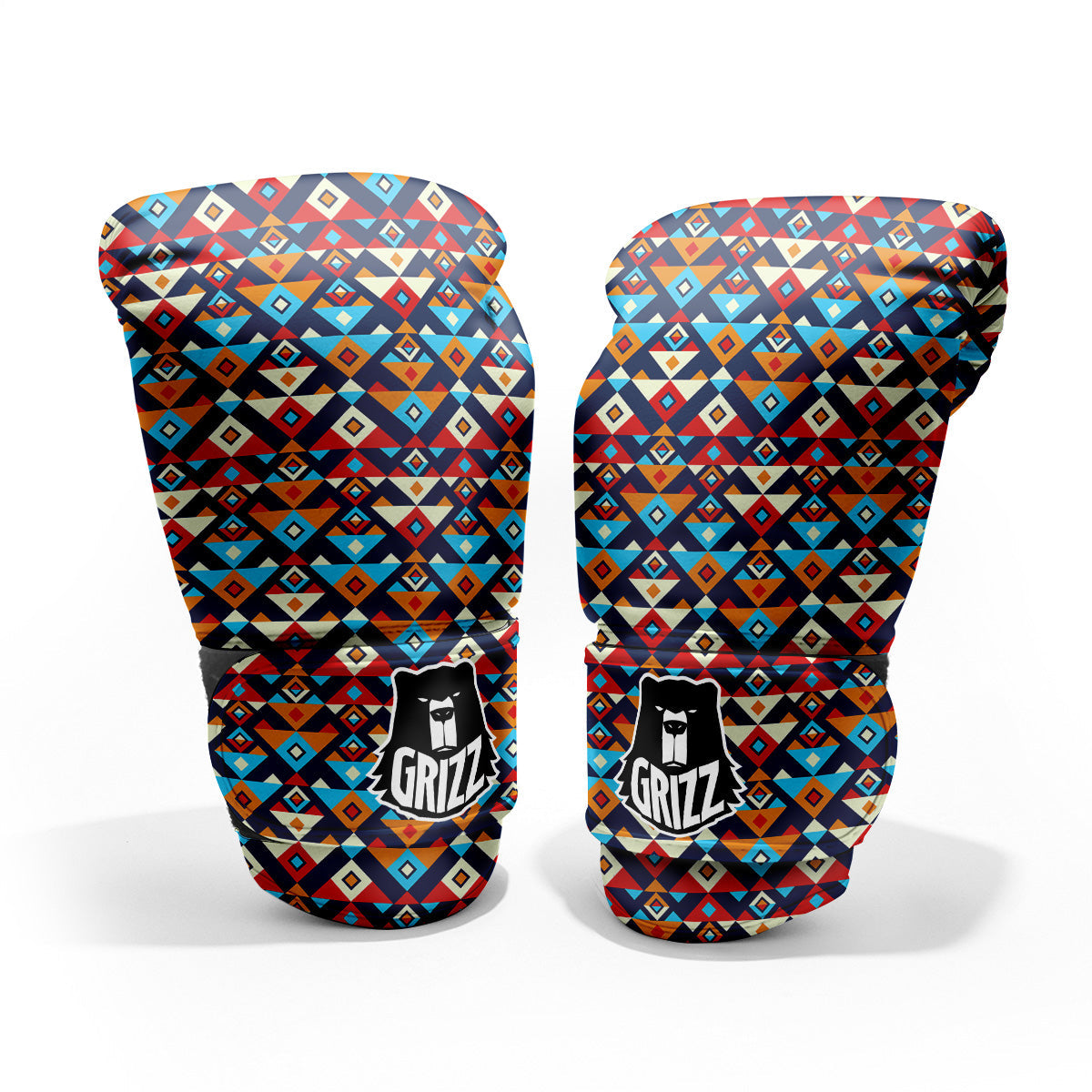 Ethnic Boho Colorful Print Pattern Pro Boxing Glove