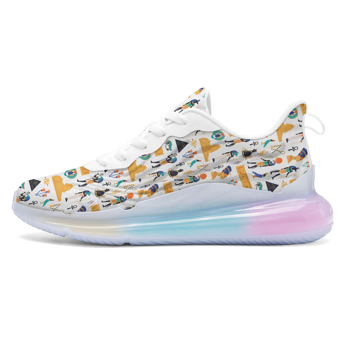 Ethnic Egyptian Print Pattern Running Sneakers-grizzshop