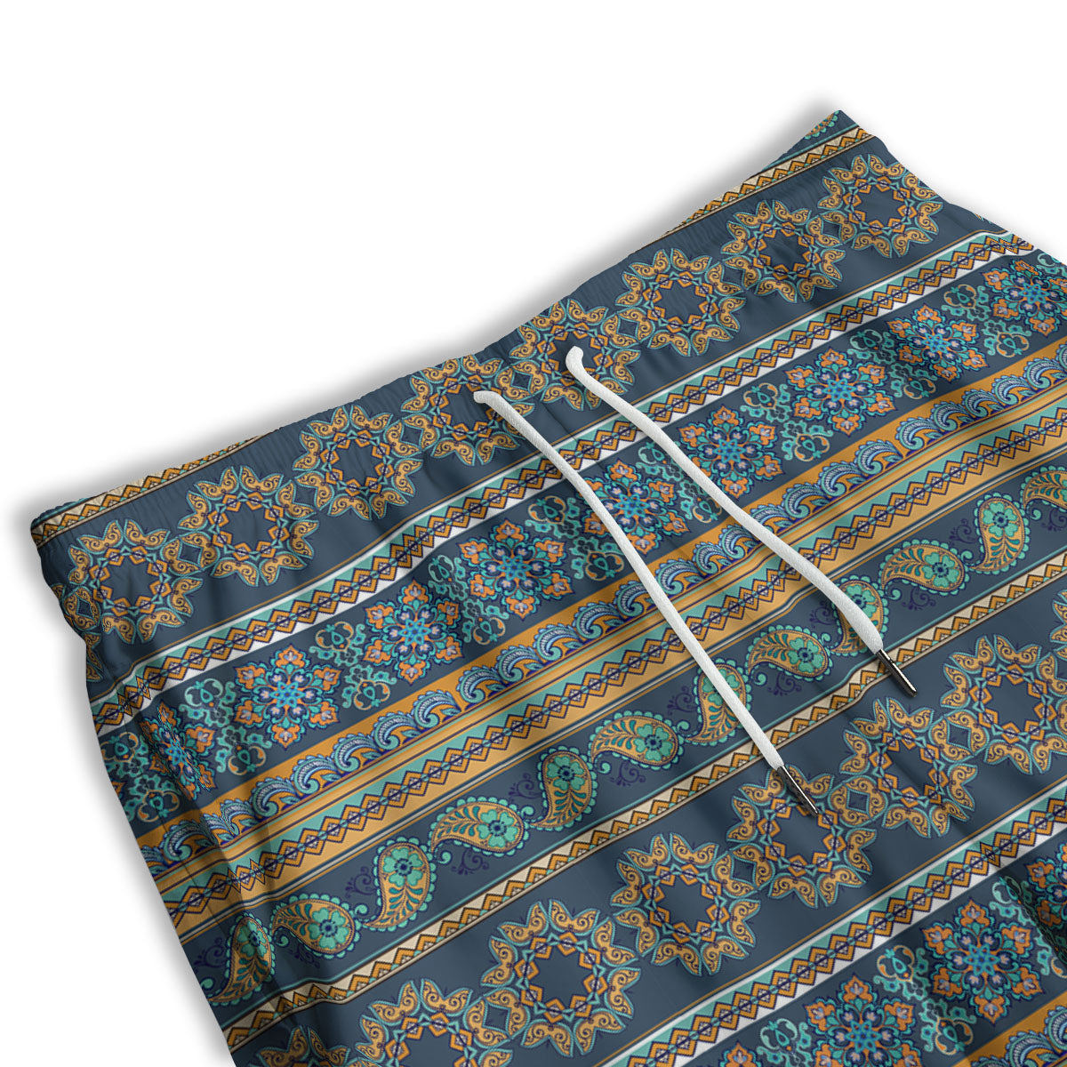 Ethnic Indian Print Pattern Men's Athletic Shorts