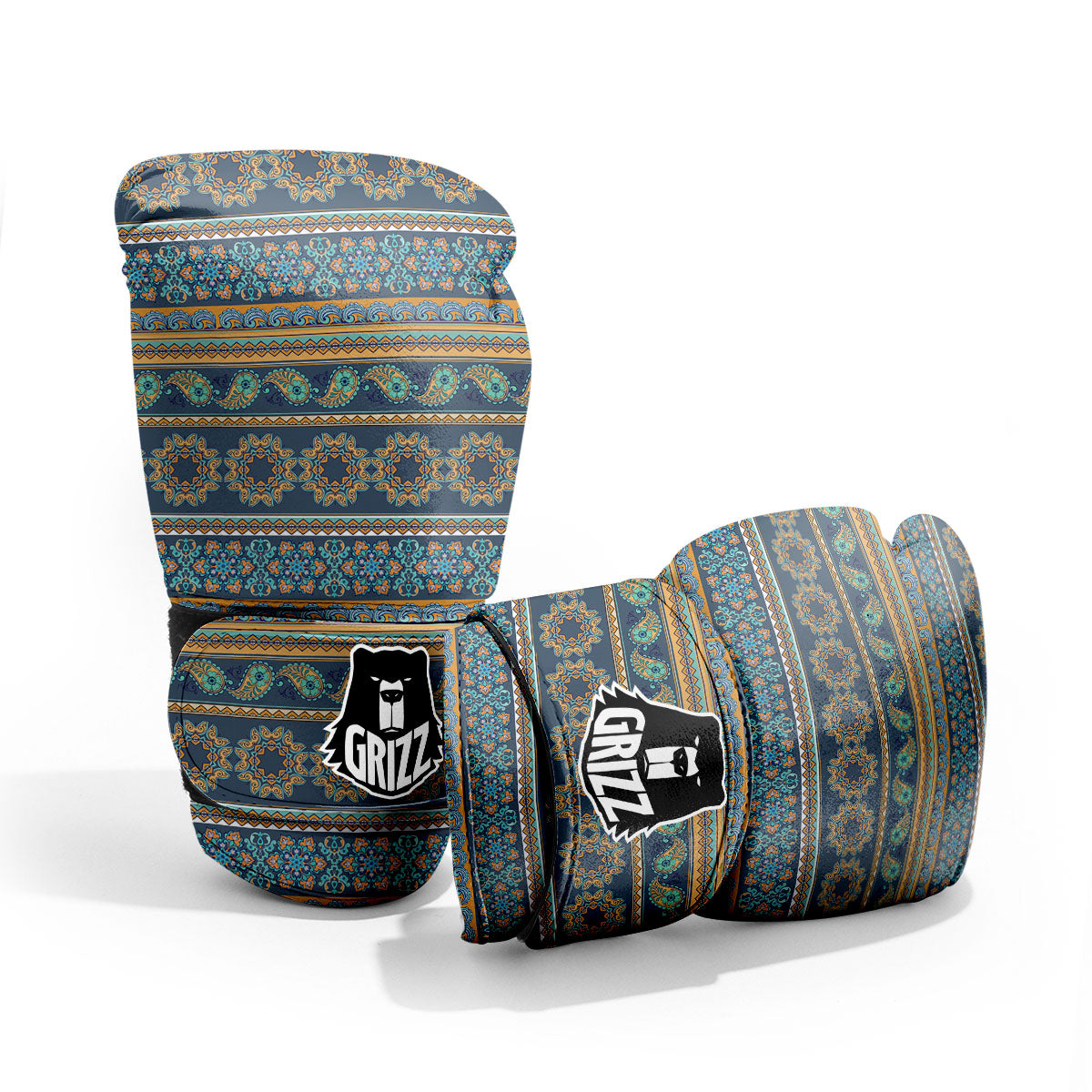 Ethnic Indian Print Pattern Pro Boxing Glove