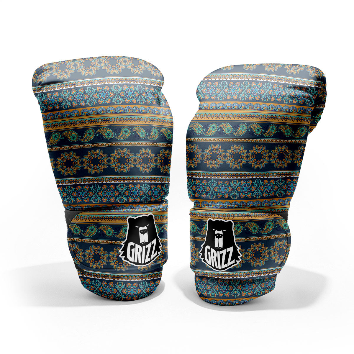 Ethnic Indian Print Pattern Pro Boxing Glove