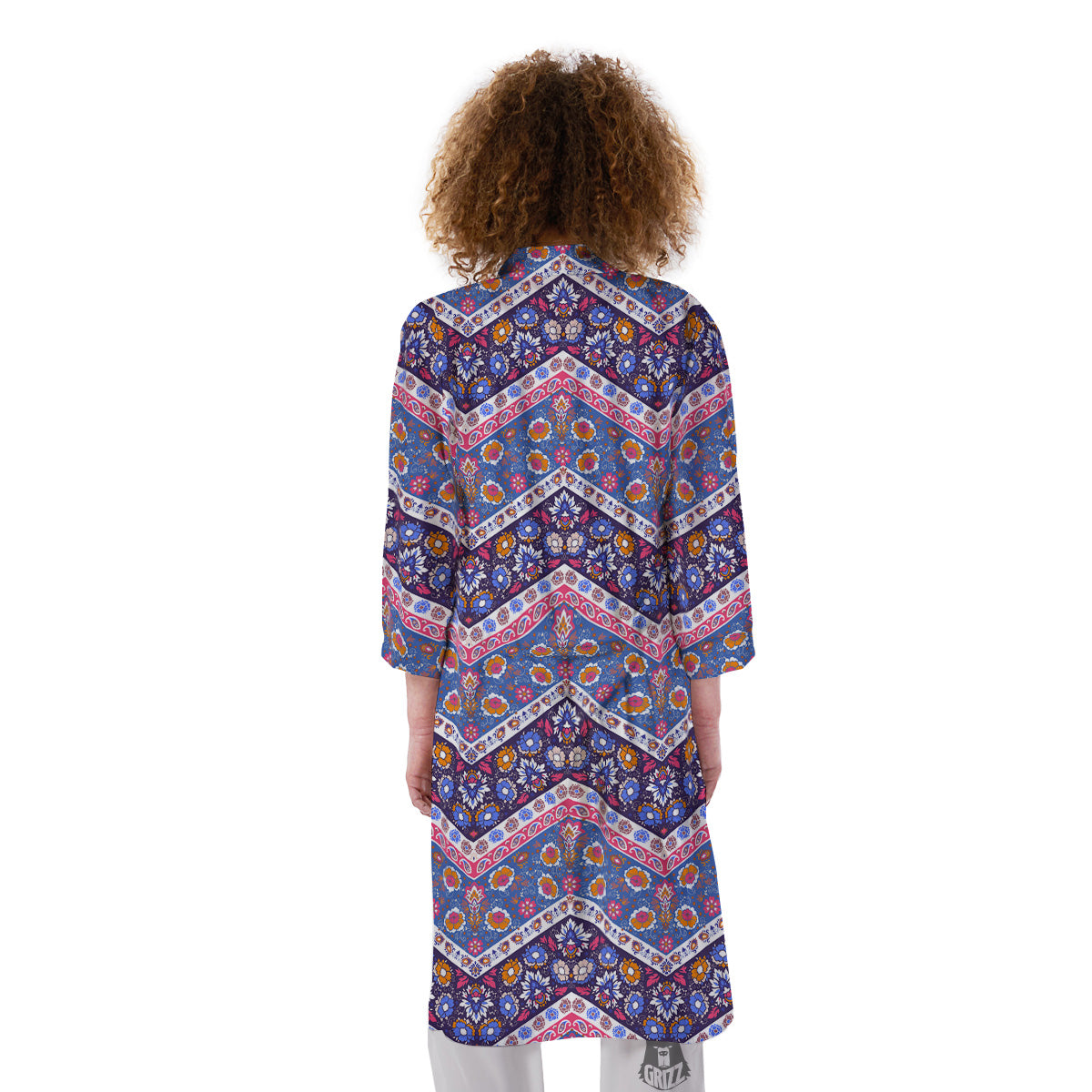 Ethnic Mandala And Indian Paisley Print Pattern Kimono-grizzshop