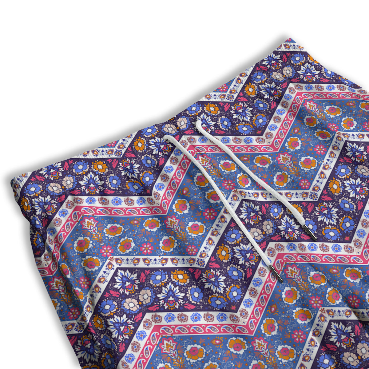 Ethnic Mandala And Indian Paisley Print Pattern Men's Athletic Shorts