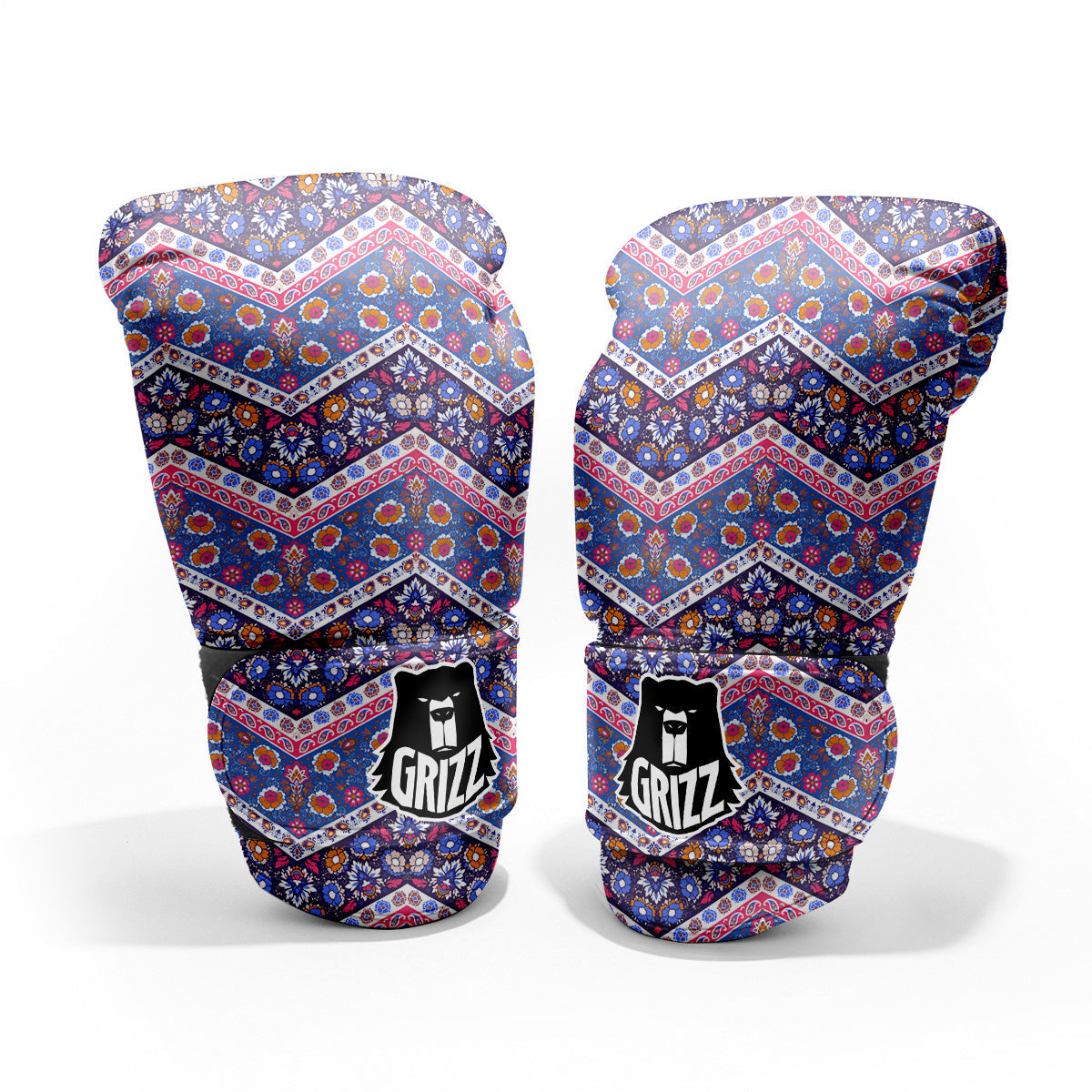 Ethnic Mandala And Indian Paisley Print Pattern Pro Boxing Glove