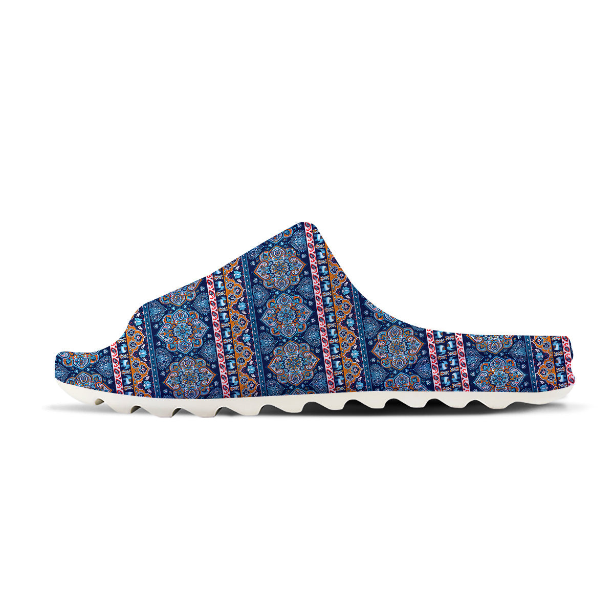 Ethnic Mandala Blue Print Pattern Sandals-grizzshop