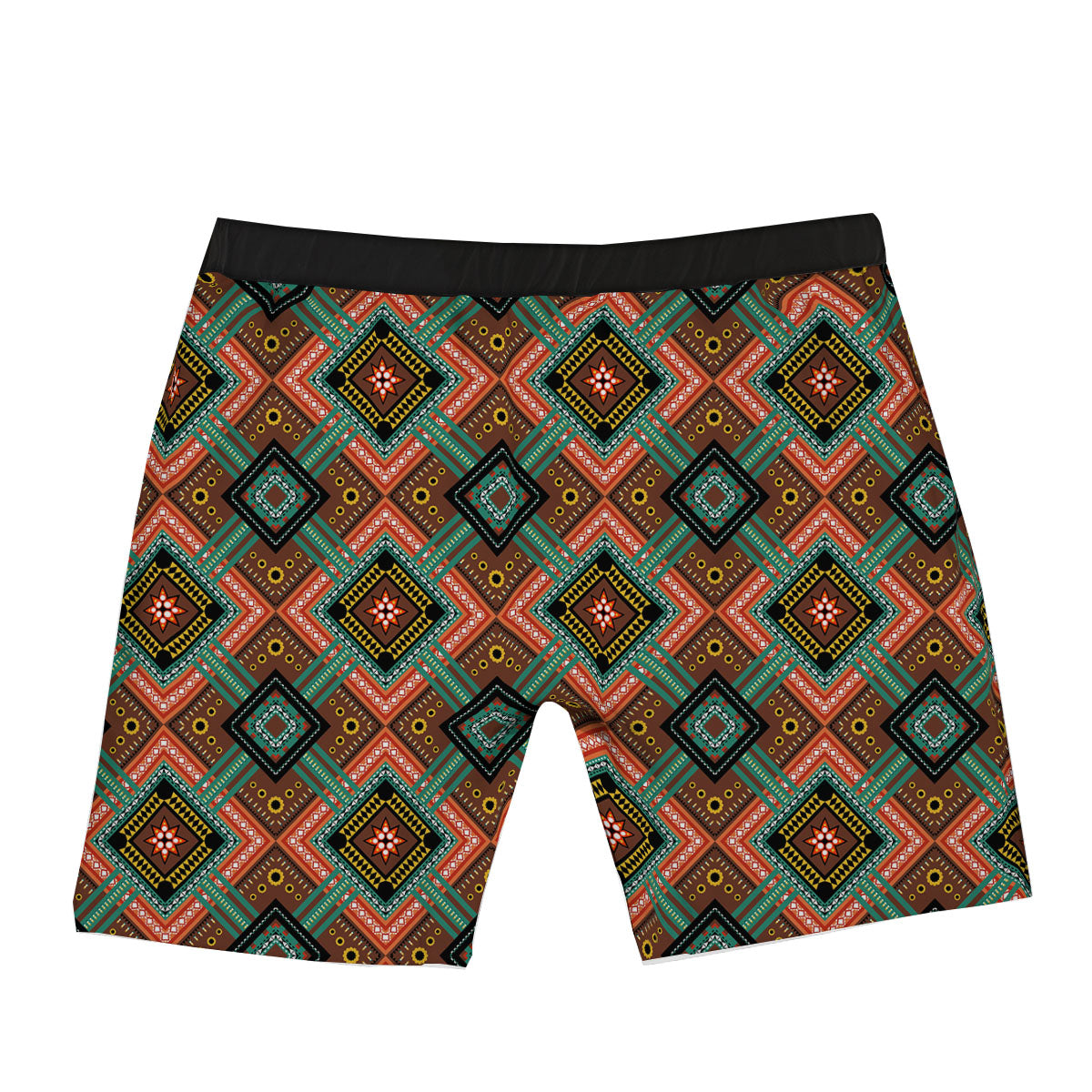Ethnic Mandala Red Tribal Print Boxer Briefs-grizzshop