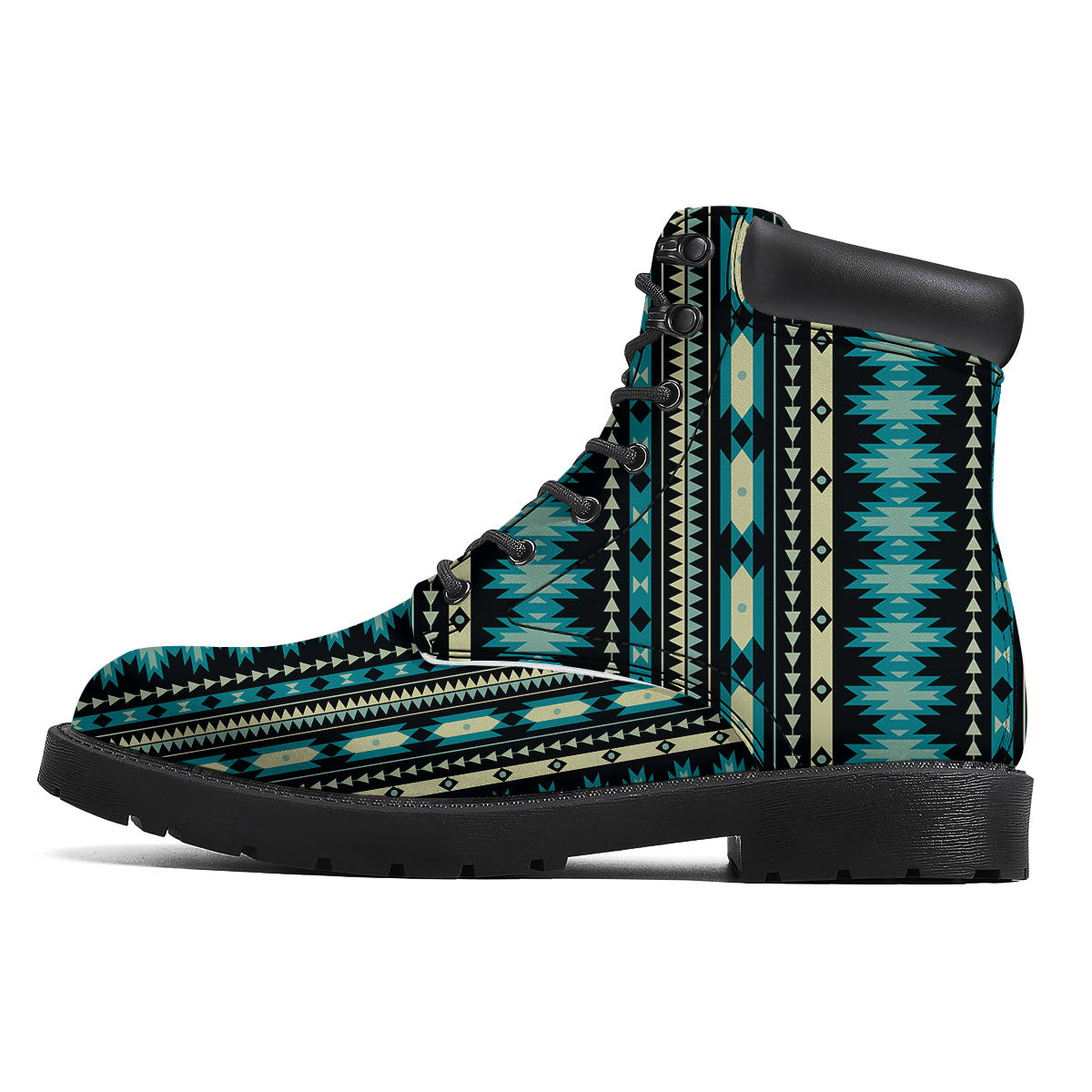 Ethnic Native Print Pattern Boots-grizzshop