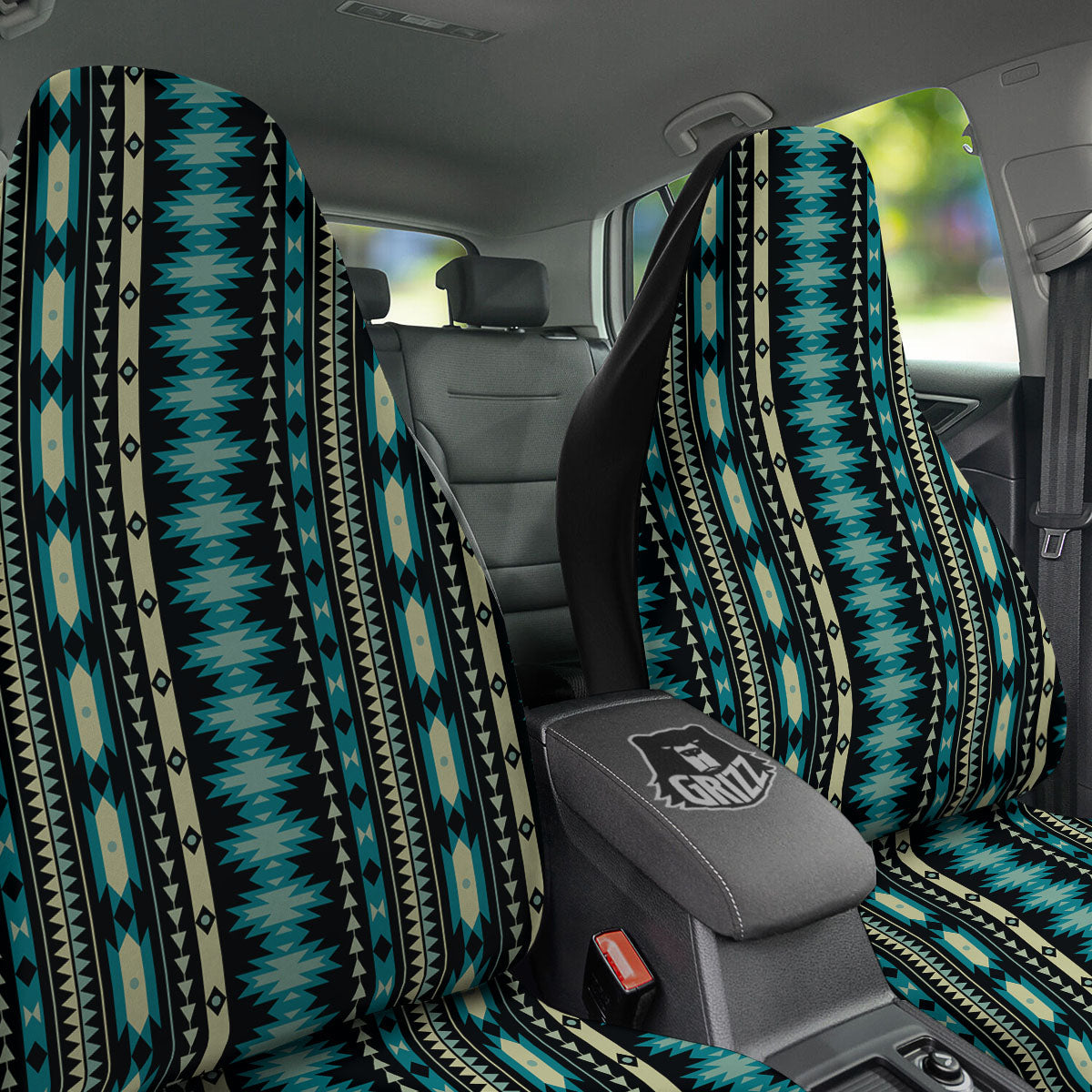 Ethnic Native Print Pattern Car Seat Covers-grizzshop