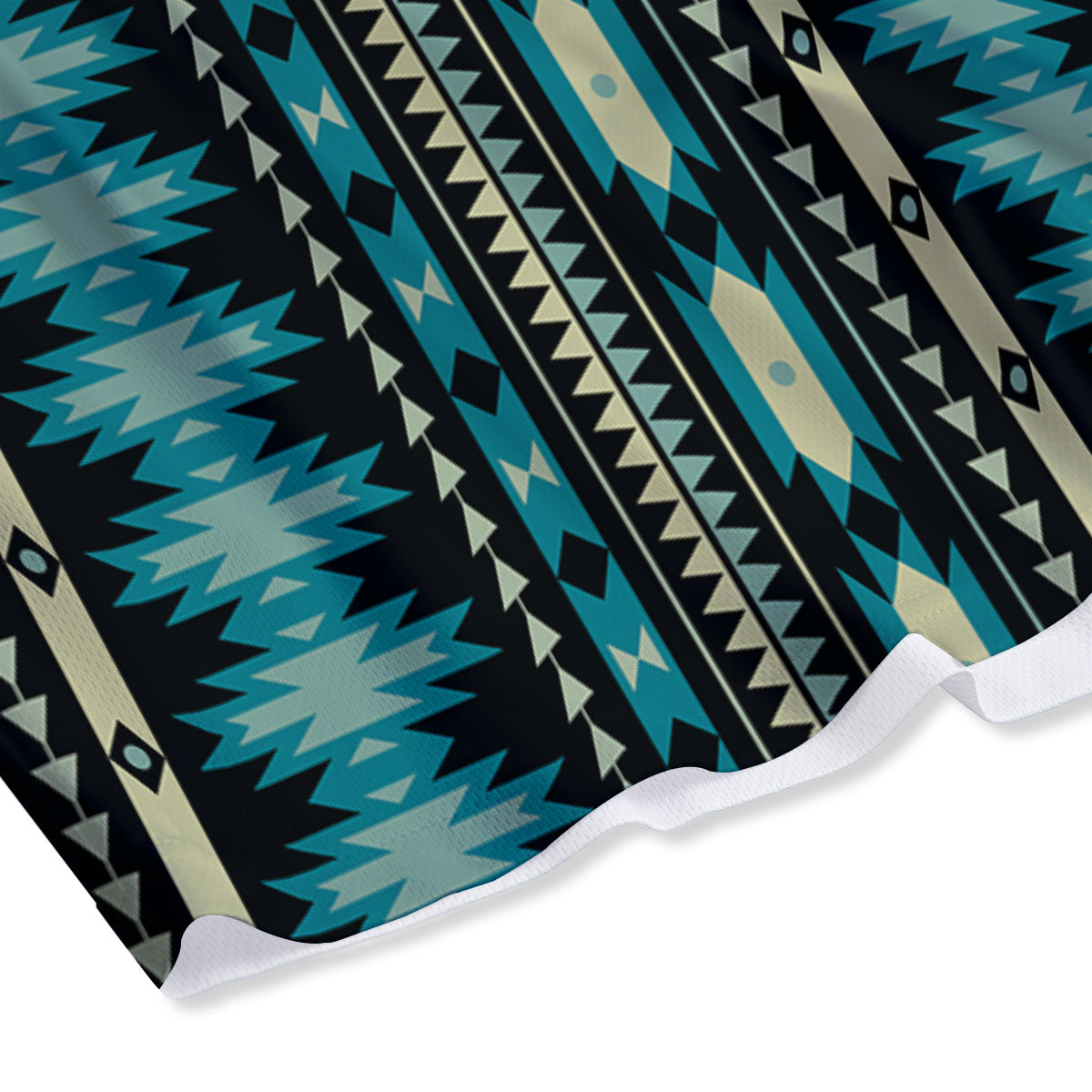 Ethnic Native Print Pattern Mesh Shorts