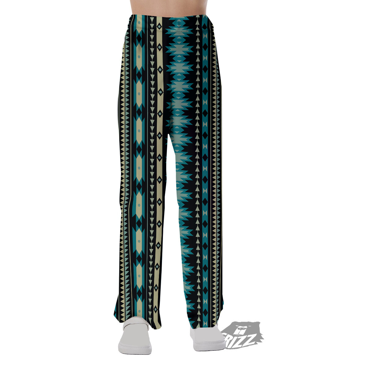 Ethnic Native Print Pattern Pajama Pants-grizzshop